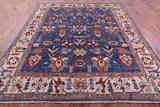 Persian Fine Serapi Handmade Wool Rug - 8' 0" X 9' 10" - Golden Nile
