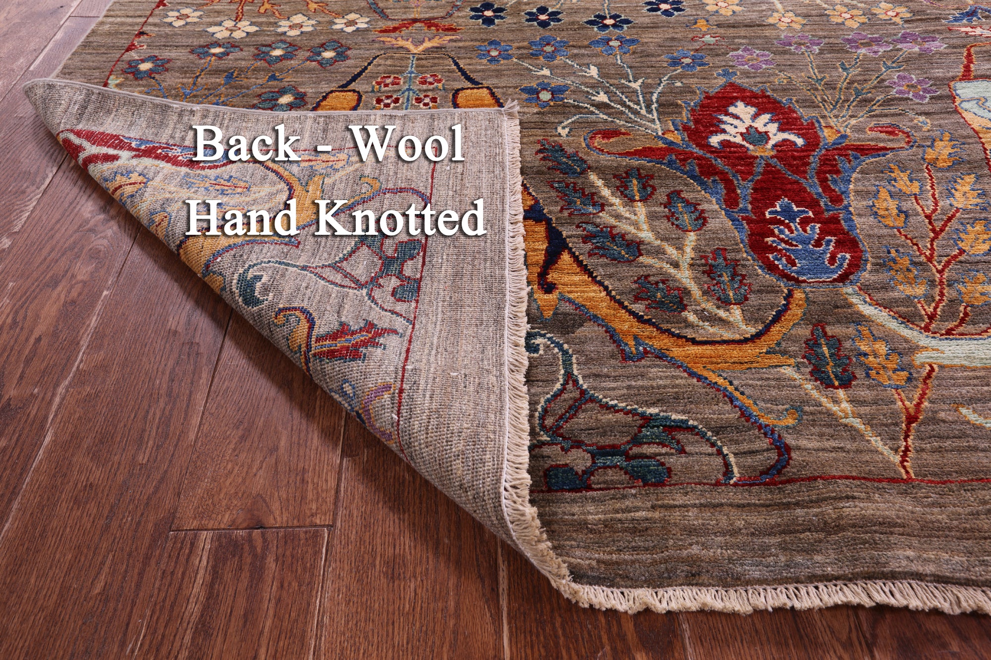 Persian Fine Serapi Hand Knotted Wool Rug - 8' 7" X 12' 6" - Golden Nile