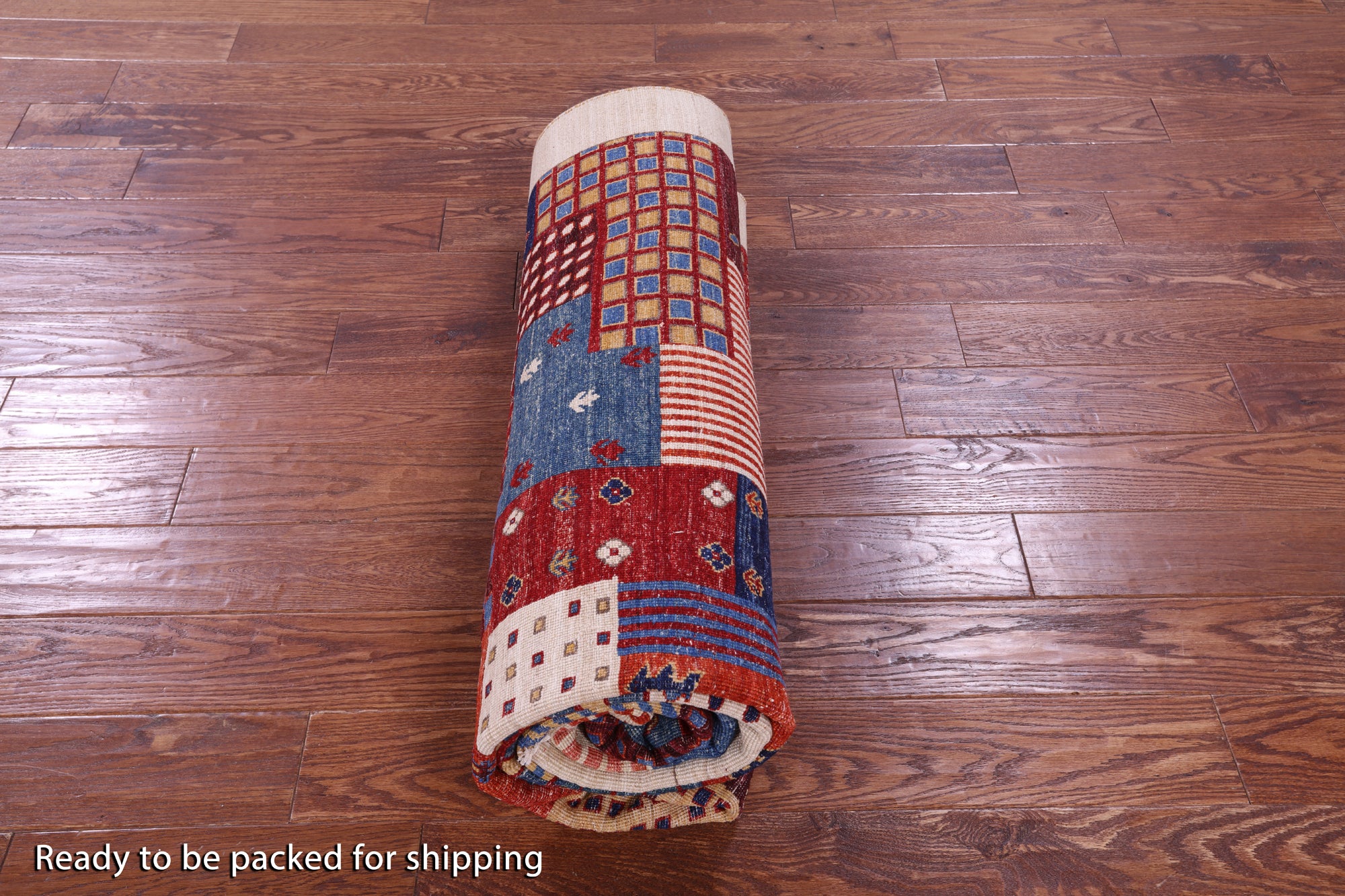 Tribal Persian Gabbeh Hand Knotted Wool Rug - 6' 6" X 10' 3" - Golden Nile