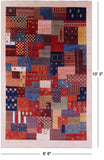 Tribal Persian Gabbeh Hand Knotted Wool Rug - 6' 6" X 10' 3" - Golden Nile