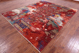 Persian Fine Serapi Hand Knotted Wool Rug - 8' 3" X 9' 9" - Golden Nile