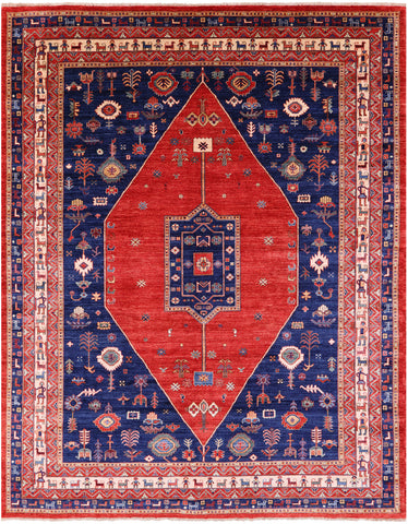 Persian Fine Serapi Hand Knotted Wool Rug - 8' 11