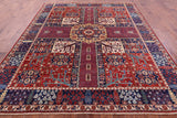 Persian Fine Serapi Hand Knotted Wool Rug - 8' 3" X 9' 11" - Golden Nile