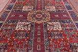 Persian Fine Serapi Hand Knotted Wool Rug - 8' 3" X 9' 11" - Golden Nile