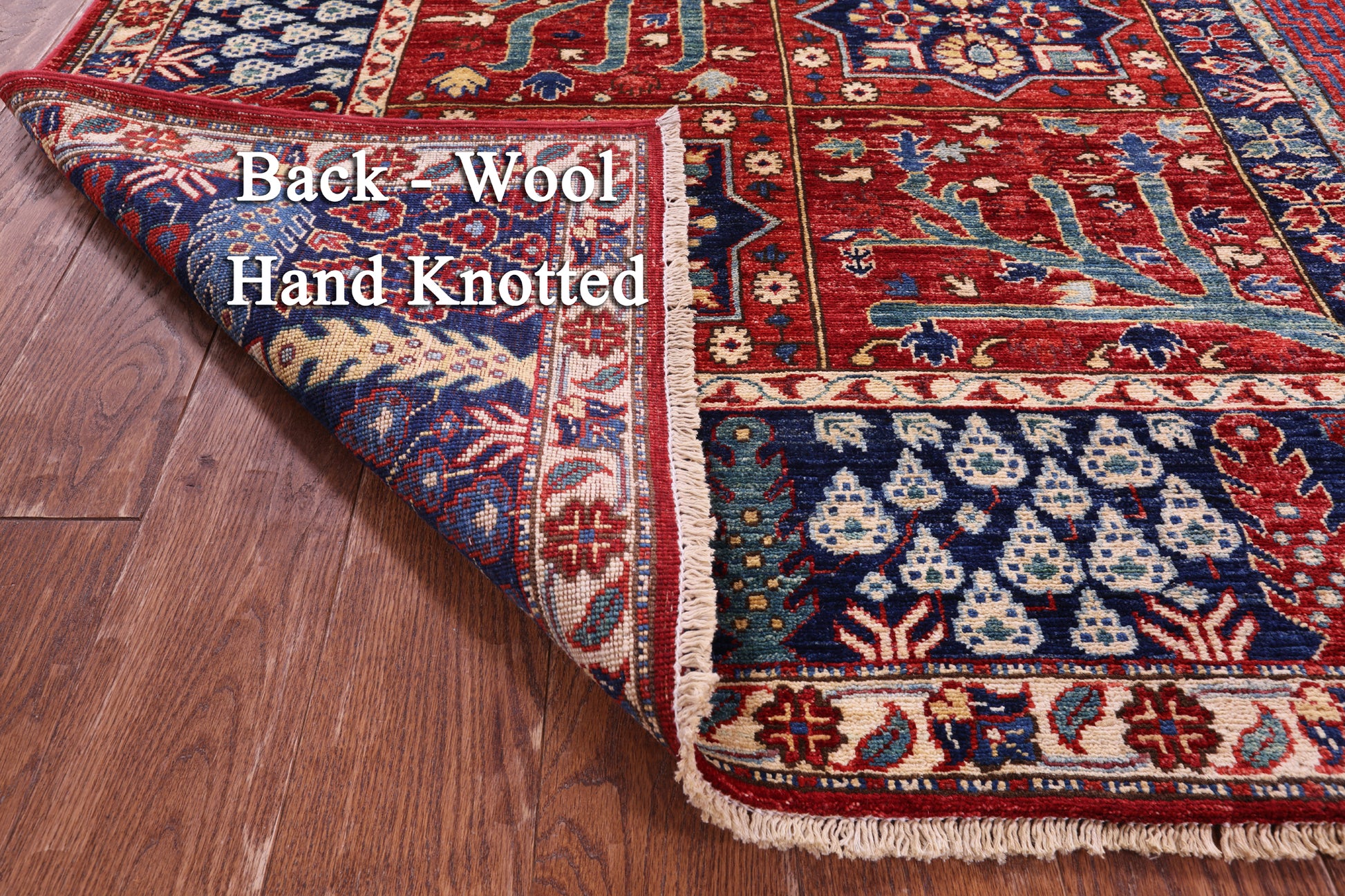 Persian Fine Serapi Hand Knotted Wool Rug - 8' 3" X 9' 11" - Golden Nile