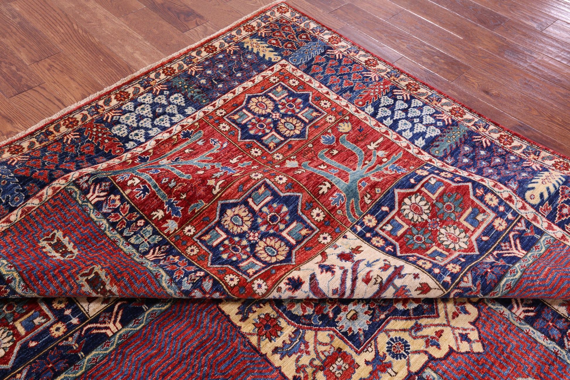 Persian Fine Serapi Hand Knotted Wool Rug - 8' 3" X 9' 11" - Golden Nile
