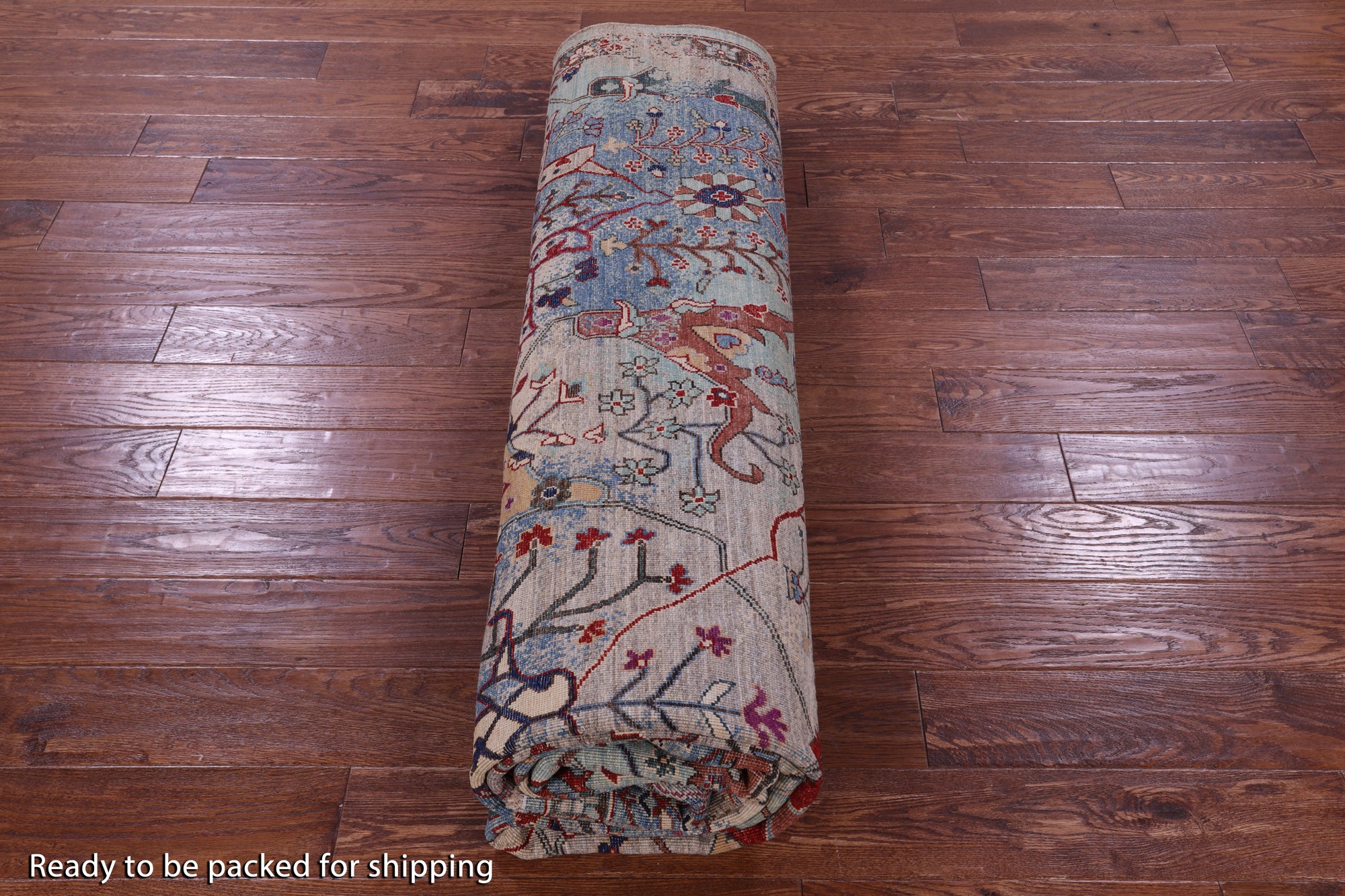 Persian Fine Serapi Hand Knotted Wool Rug - 9' 0" X 11' 10" - Golden Nile