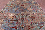 Persian Fine Serapi Hand Knotted Wool Rug - 9' 0" X 11' 10" - Golden Nile