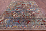 Persian Fine Serapi Handmade Wool Rug - 8' 1" X 9' 9" - Golden Nile