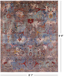 Persian Fine Serapi Handmade Wool Rug - 8' 1" X 9' 9" - Golden Nile