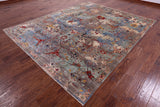 Persian Fine Serapi Handmade Wool Rug - 8' 1" X 9' 9" - Golden Nile