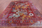 Persian Fine Serapi Handmade Wool Rug - 9' 2" X 11' 11" - Golden Nile