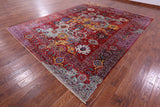 Persian Fine Serapi Handmade Wool Rug - 9' 2" X 11' 11" - Golden Nile
