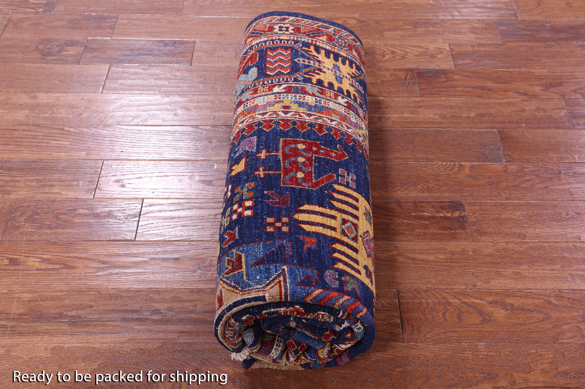 Persian Fine Serapi Handmade Wool Rug - 5' 11" X 9' 3" - Golden Nile