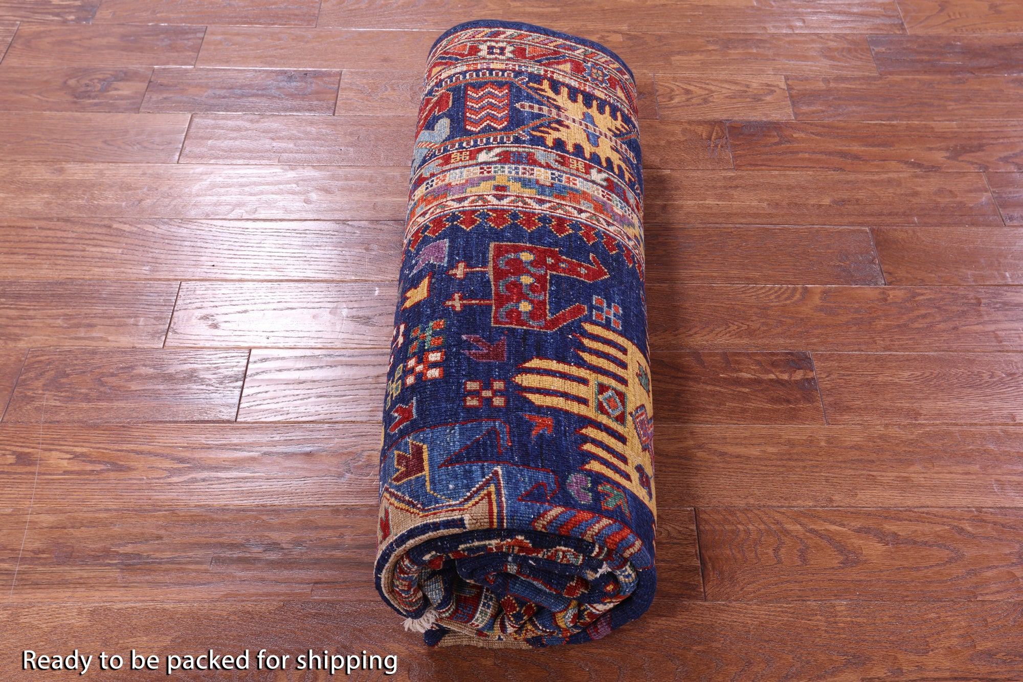 Persian Fine Serapi Handmade Wool Rug - 5' 11" X 9' 3" - Golden Nile