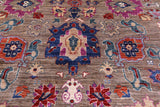 Persian Fine Serapi Handmade Wool Rug - 8' 10" X 11' 8" - Golden Nile