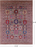 Persian Fine Serapi Handmade Wool Rug - 8' 10" X 11' 8" - Golden Nile