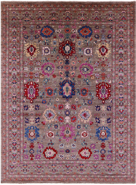 Persian Fine Serapi Handmade Wool Rug - 8' 10" X 11' 8" - Golden Nile