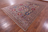 Persian Fine Serapi Handmade Wool Rug - 8' 10" X 11' 8" - Golden Nile