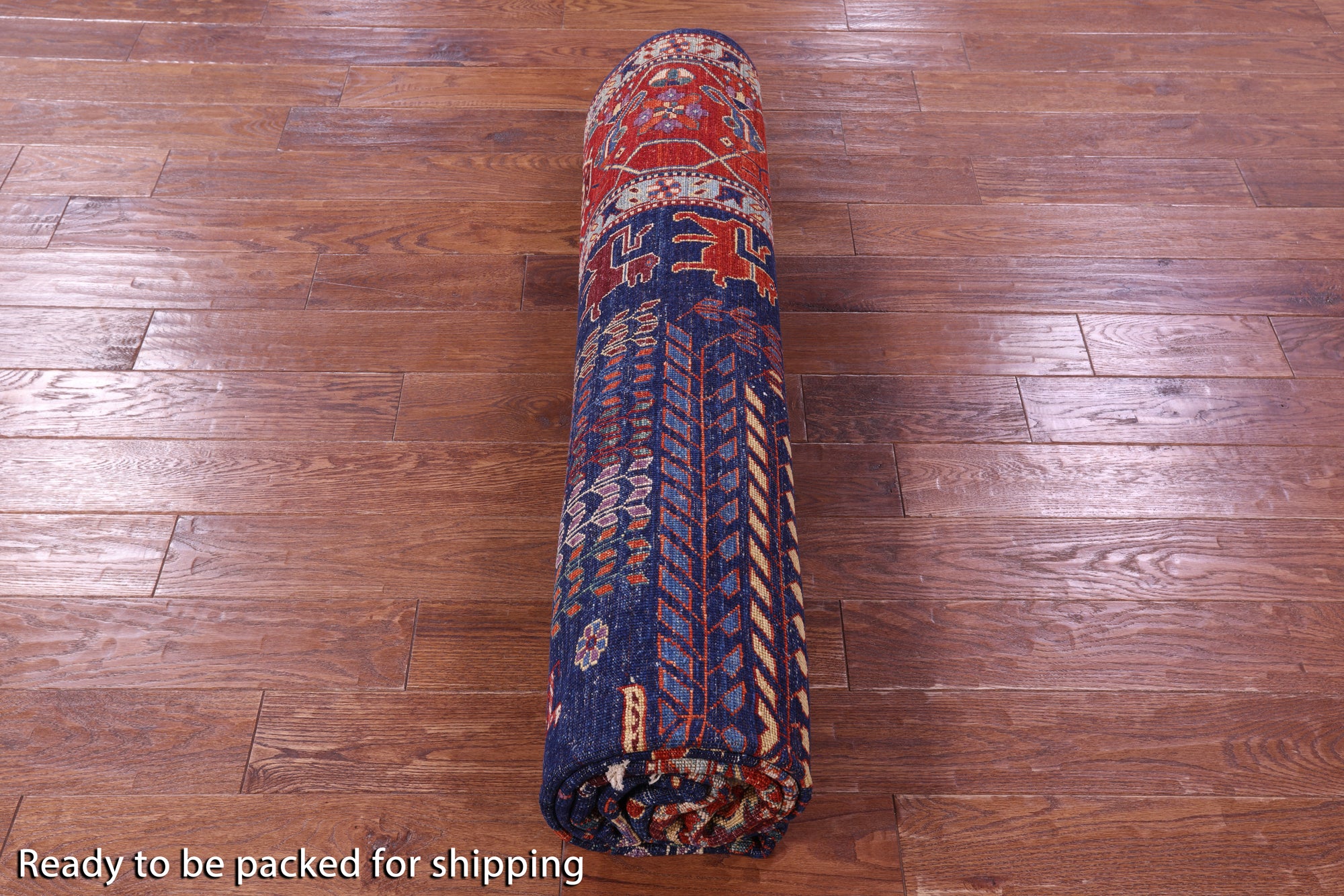 Persian Fine Serapi Hand Knotted Wool Rug - 8' 0" X 10' 0" - Golden Nile