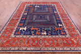 Persian Fine Serapi Hand Knotted Wool Rug - 8' 0" X 10' 0" - Golden Nile