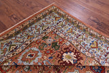 Persian Fine Serapi Hand Knotted Wool Rug - 9' 0" X 11' 9" - Golden Nile