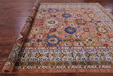 Persian Fine Serapi Hand Knotted Wool Rug - 9' 0" X 11' 9" - Golden Nile