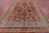 Persian Fine Serapi Hand Knotted Wool Rug - 9' 0" X 11' 9" - Golden Nile