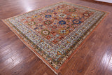 Persian Fine Serapi Hand Knotted Wool Rug - 9' 0" X 11' 9" - Golden Nile