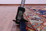 Blue Persian Fine Serapi Hand Knotted Wool Rug - 9' 1" X 12' 0" - Golden Nile