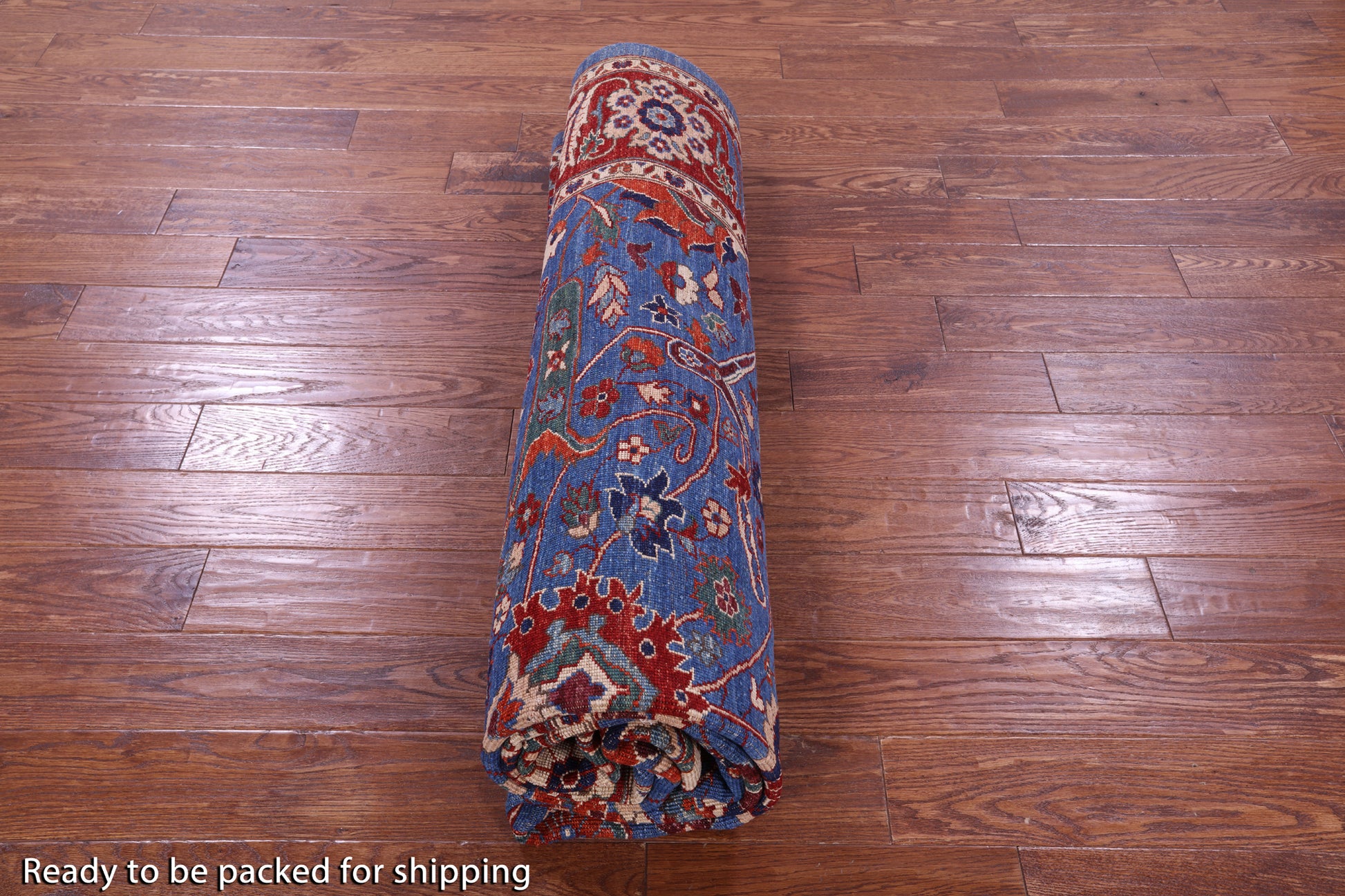 Persian Fine Serapi Hand Knotted Wool Rug - 8' 3" X 9' 11" - Golden Nile