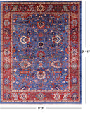 Persian Fine Serapi Hand Knotted Wool Rug - 8' 3" X 9' 11" - Golden Nile