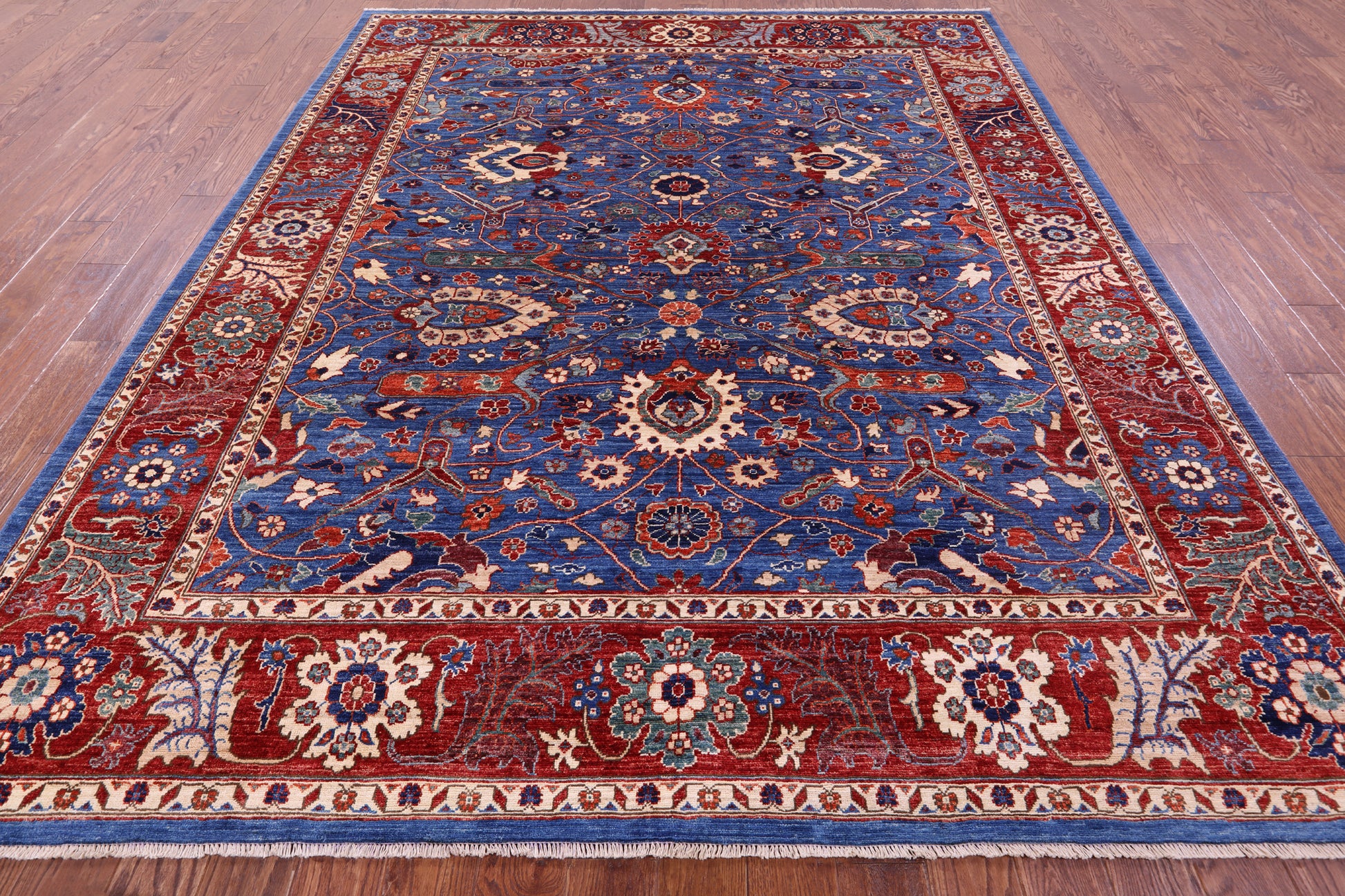 Persian Fine Serapi Hand Knotted Wool Rug - 8' 3" X 9' 11" - Golden Nile