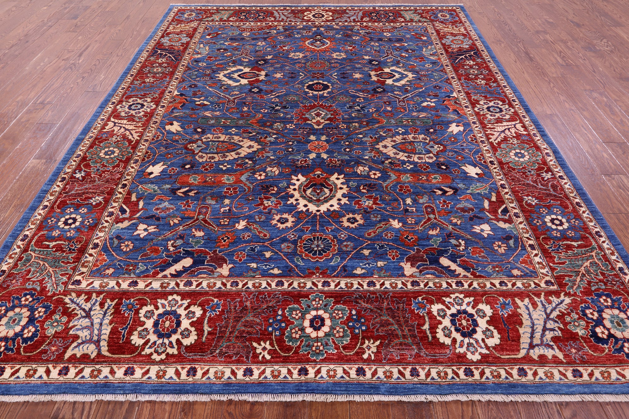 Persian Fine Serapi Hand Knotted Wool Rug - 8' 3" X 9' 11" - Golden Nile
