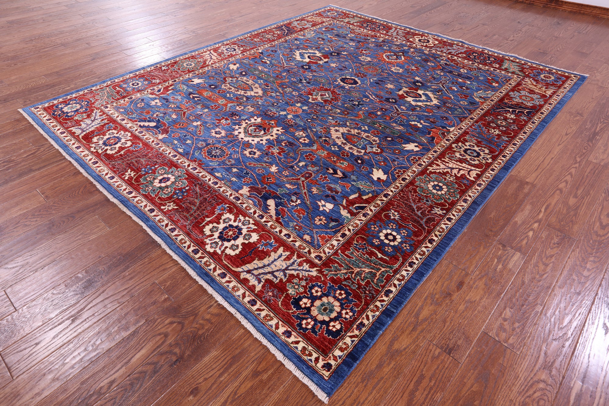 Persian Fine Serapi Hand Knotted Wool Rug - 8' 3" X 9' 11" - Golden Nile