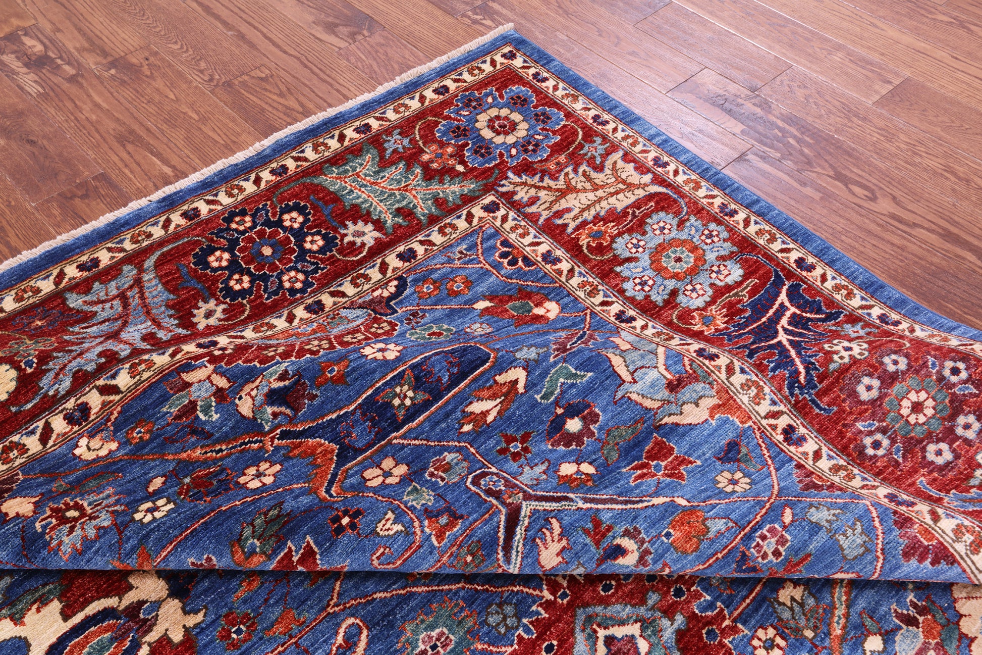 Persian Fine Serapi Hand Knotted Wool Rug - 8' 3" X 9' 11" - Golden Nile