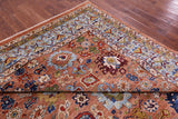 Persian Fine Serapi Hand Knotted Wool Rug - 9' 0" X 12' 0" - Golden Nile
