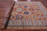 Persian Fine Serapi Hand Knotted Wool Rug - 9' 0" X 12' 0" - Golden Nile