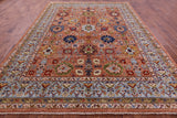 Persian Fine Serapi Hand Knotted Wool Rug - 9' 0" X 12' 0" - Golden Nile