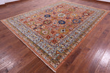 Persian Fine Serapi Hand Knotted Wool Rug - 9' 0" X 12' 0" - Golden Nile
