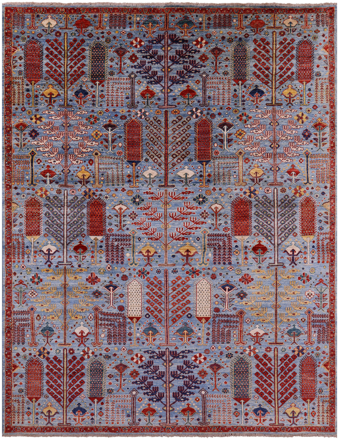 Persian Ziegler Hand Knotted Wool Rug - 7' 9" X 10' 0" - Golden Nile