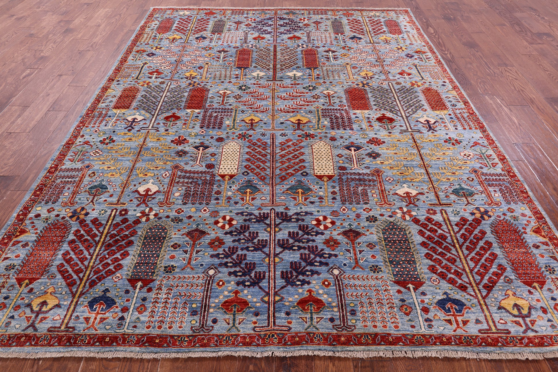Persian Ziegler Hand Knotted Wool Rug - 7' 9" X 10' 0" - Golden Nile