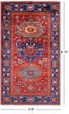 Persian Fine Serapi Handmade Wool Rug - 2' 9" X 4' 11" - Golden Nile