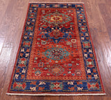 Persian Fine Serapi Handmade Wool Rug - 2' 9" X 4' 11" - Golden Nile
