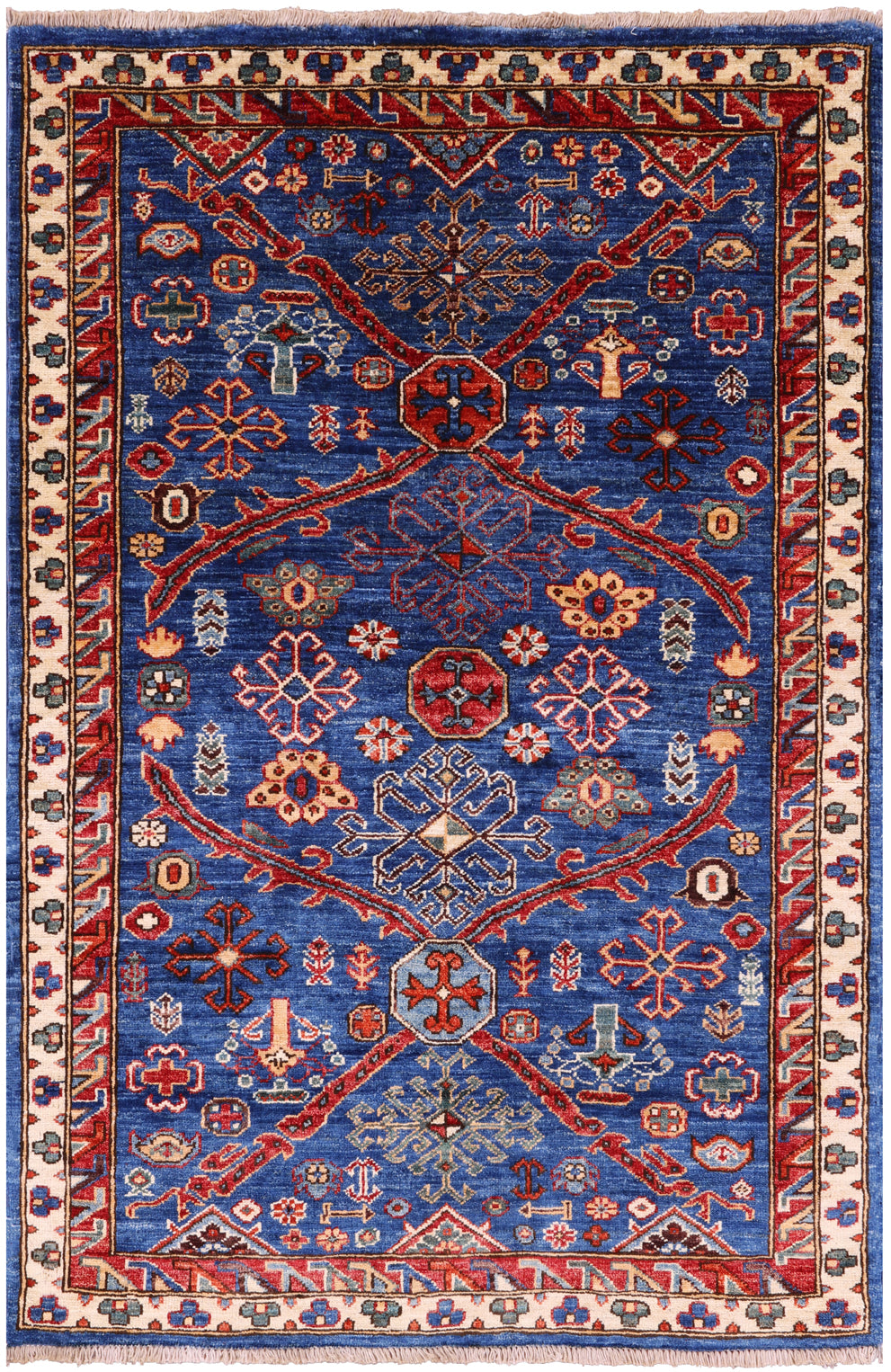 Persian Fine Serapi Handmade Wool Rug - 3' 1" X 4' 8" - Golden Nile