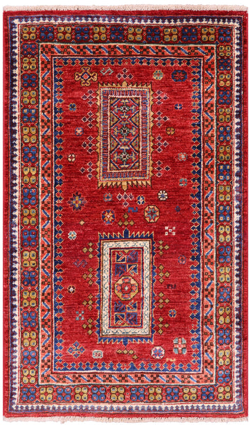 Persian Fine Serapi Handmade Wool Rug - 2' 6" X 4' 2" - Golden Nile