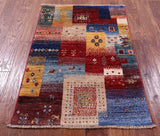 Tribal Persian Gabbeh Handmade Wool Rug - 2' 7" X 4' 0" - Golden Nile