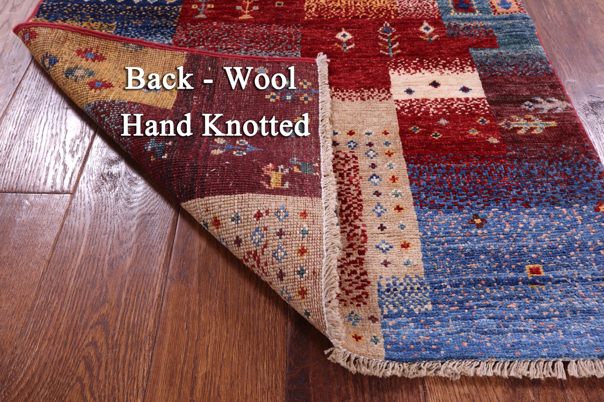 Tribal Persian Gabbeh Handmade Wool Rug - 2' 7" X 4' 0" - Golden Nile