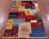 Tribal Persian Gabbeh Handmade Wool Rug - 2' 8" X 4' 0" - Golden Nile