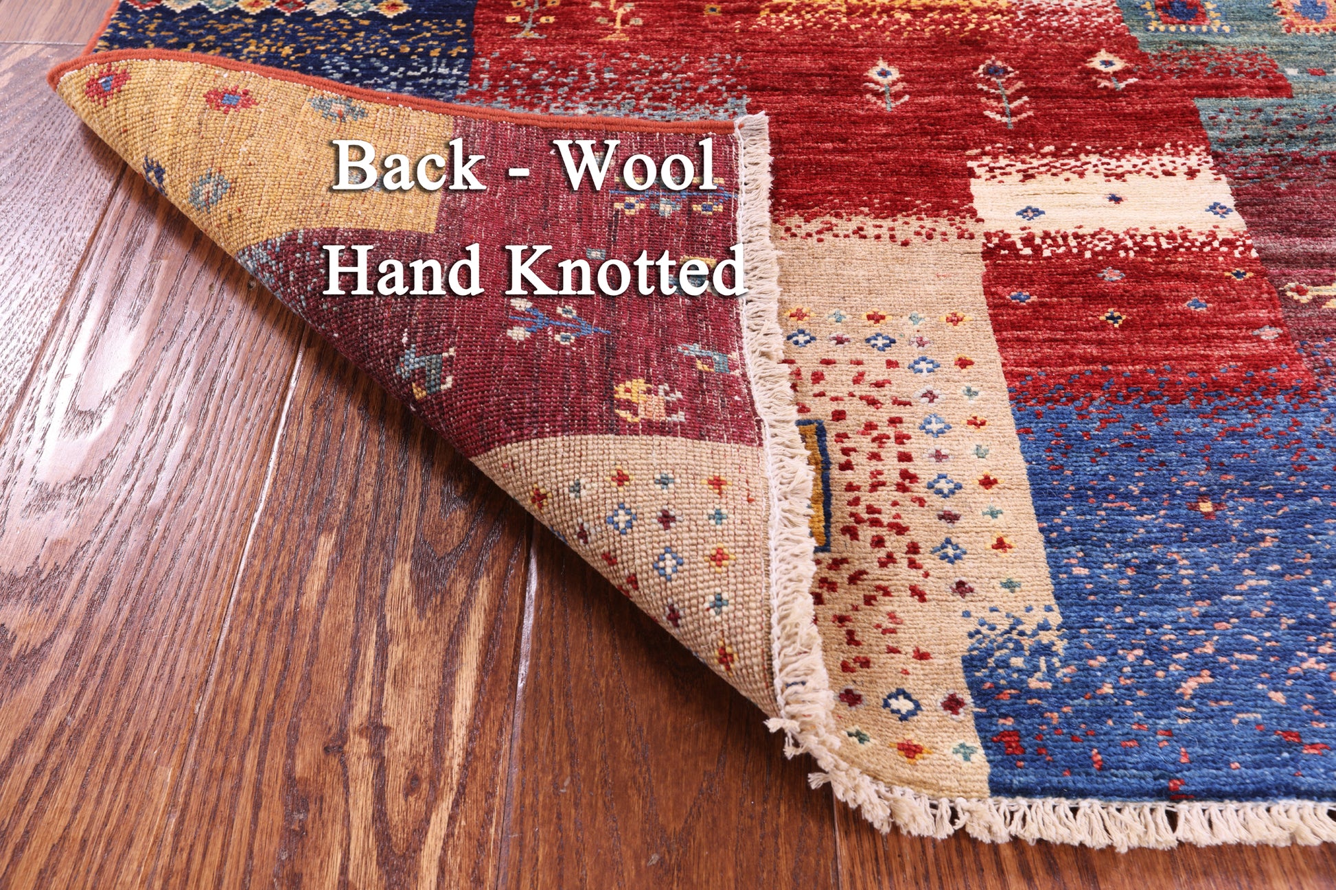 Tribal Persian Gabbeh Handmade Wool Rug - 2' 8" X 4' 0" - Golden Nile